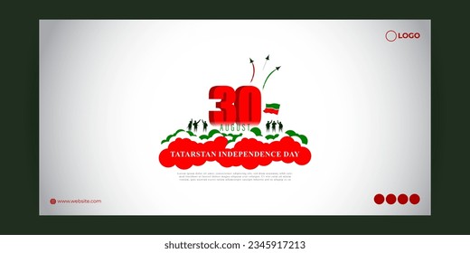 Vektorgrafik von Tatarstan Independence Day Social Media-Geschichte Feed-Mock-up-Vorlage