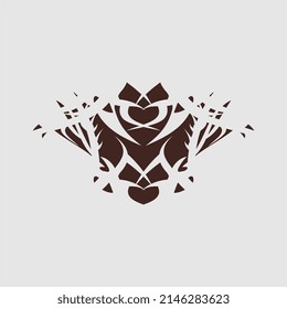 vector illustration of tattoo pattern, maori, mandala, unique hand art for decoration
