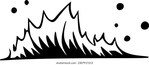 ilustración vectorial del icono de ondas de tsunami