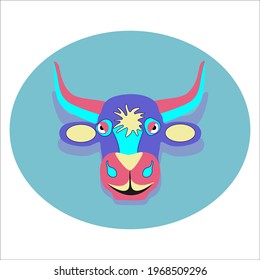 Vector illustration of  taurus for horoscope. Astrological sign.