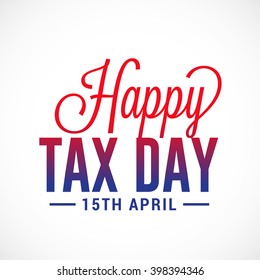 Vector illustration of Taxes design over white background, 