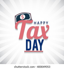 Vector illustration of Taxes design over white background.