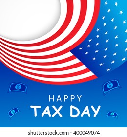 Vector illustration of Taxes design over white background.
