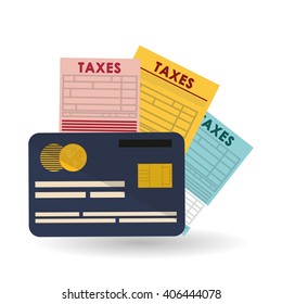 Vector illustration of Taxes , editable icon