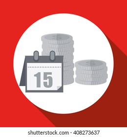 Vector illustration of Taxes , editable icon