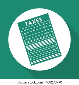 Vector illustration of Taxes , editable icon