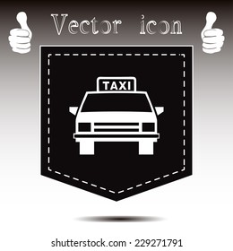 Vector illustration of a taxi 