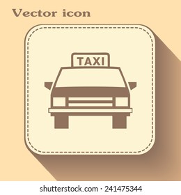 Vector illustration of a taxi 