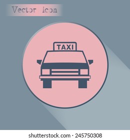 Vector illustration of a taxi 