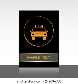 Vector illustration of a taxi 
