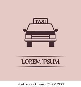 Vector illustration of a taxi 