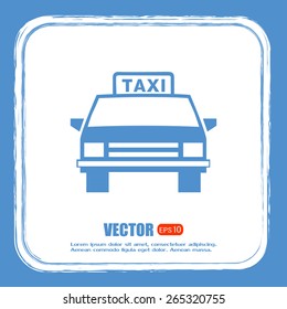 Vector illustration of a taxi 