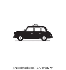 Ilustración vectorial de un taxi.