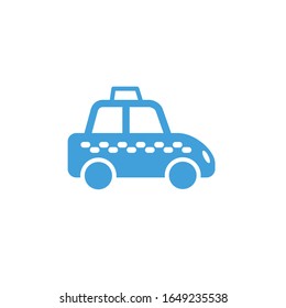 Ilustración de vectores, plantilla de icono de taxi