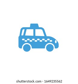 Vector illustration, taxi icon template