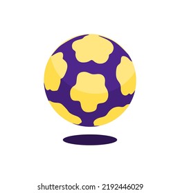 Vector illustration of Tchoukball ball, in realistic flat cartoon design style. Perfect 3d icon of sport equipment for many purposes.