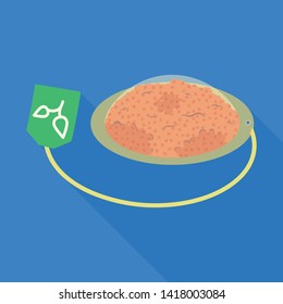 Vector illustration of tea and bag  icon. Collection of tea and aroma vector icon for stock.