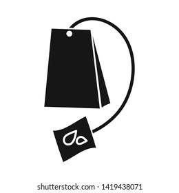 Vector illustration of tea and bag  icon. Set of tea and citrus  vector icon for stock.