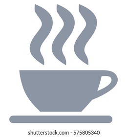 Vector Illustration of Tea Cup in Gray
