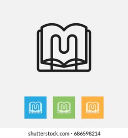 Vector Illustration Of Teach Symbol On Rack Outline. Premium Quality Isolated Stand  Element In Trendy Flat Style.