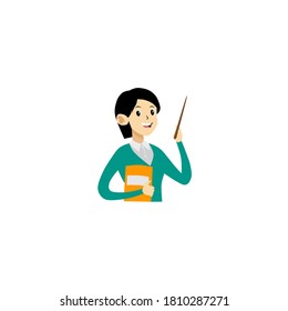 Ilustración vectorial de un profesor