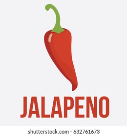 Vector illustration for teaching children the English alphabet with cartoon fruit,vegetables and objects. "J" letter. Jalapeno. School card