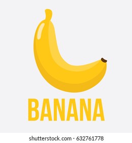 Vector illustration for teaching children the English alphabet with cartoon fruit,vegetables and objects. "B" letter. Banana. School card