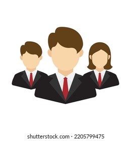 Vector Illustration Of Team Avatar In Color On A Transparent Background (PNG). EPS Vector