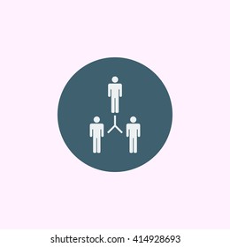 Vector illustration of team connectivity icon. Premium quality web icon