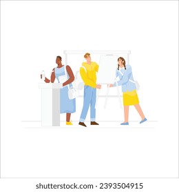 Vector Illustration Team Work Flat Style. Discover inspiration and choose from our best vector designs that highlight the theme of teamwork and collaboration