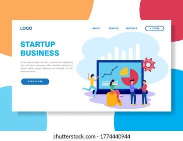 Vector illustration of teamwork building a joint venture. setting up a start-up business project. Creating a career towards success, flat color icons, modern business analysis.