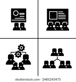Vector illustration of teamwork icon for business. Stock vector design.