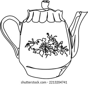 vector Illustration of a teapot