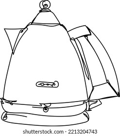 vector Illustration of a teapot