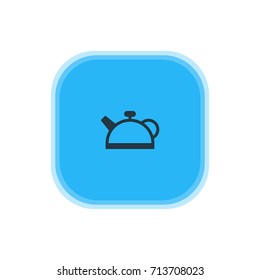 Vector Illustration Of Teapot Icon. Beautiful Kitchenware Element Also Can Be Used As Teakettle Element.