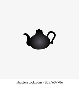Vector illustration of teapot isolated on white