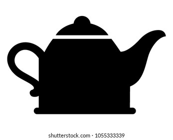 Vector illustration of a Teapot Silhouette