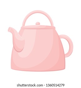 Vector illustration of teapot  and tea  logo. Collection of teapot  and porcelain stock symbol for web.