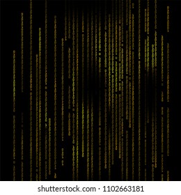 Vector illustration for technology background. Binary computer code or programing code background.
