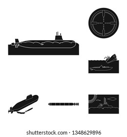 Vector illustration of technology  and fleet icon. Set of technology  and navy stock symbol for web.