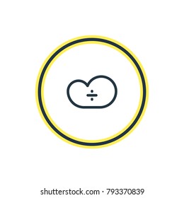 Vector illustration of technology icon line. Beautiful network element also can be used as cloud storage element.