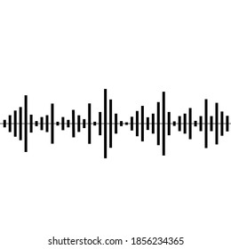 Vector Illustration .Technology .Music sound wave . Equalizer Logo . Design element . Abstract Geometric shape . 