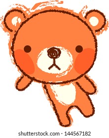 Vector illustration of a teddy bear