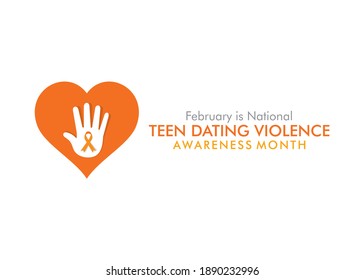 Vector Illustration Of Teen Dating Violence Awareness And Prevention Month Concept Design