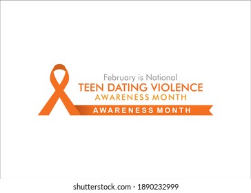 Vector Illustration Of Teen Dating Violence Awareness And Prevention Month Concept Design