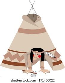 Vector illustration of Teepee