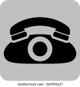 Ilustración vectorial del icono telefónico
