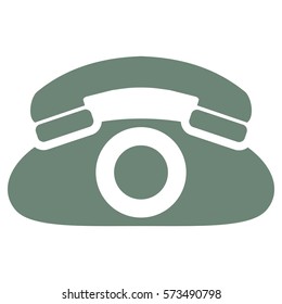 Vector Illustration of Telephone Icon in gray
