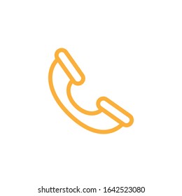 Vector illustration, telephone icon. Line design template