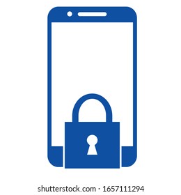 ilustración vectorial de la seguridad telefónica 
